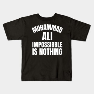 muhammad ali quotes Kids T-Shirt